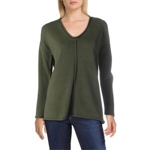 BGBGMaxazria‎ Green V-Neck Pullover Sweater Medium